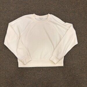 Z Supply Mixed Media Raglan Crewneck Size Medium Cream Color Never Worn